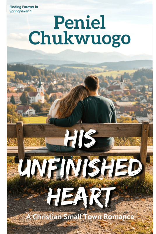 A book cover with the title Springhaven Book 1: His Unfinished Heart.